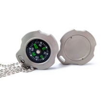 El collar más nuevo de Mini Metal Comass Titanium Compass para la venta